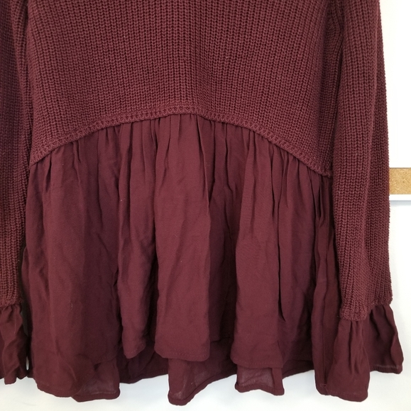 Burgundy Sweater. Altar'd state Top - Picture 2 of 5